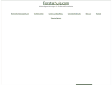 Tablet Screenshot of forstschule.com